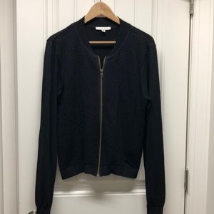 CAbi Zip Up Cardigan Light Weight Sweater